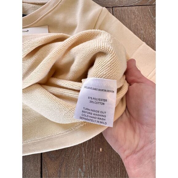 NWT SABO Skirt Riz Twist Top in Yellow Size Medium - Picture 9 of 9